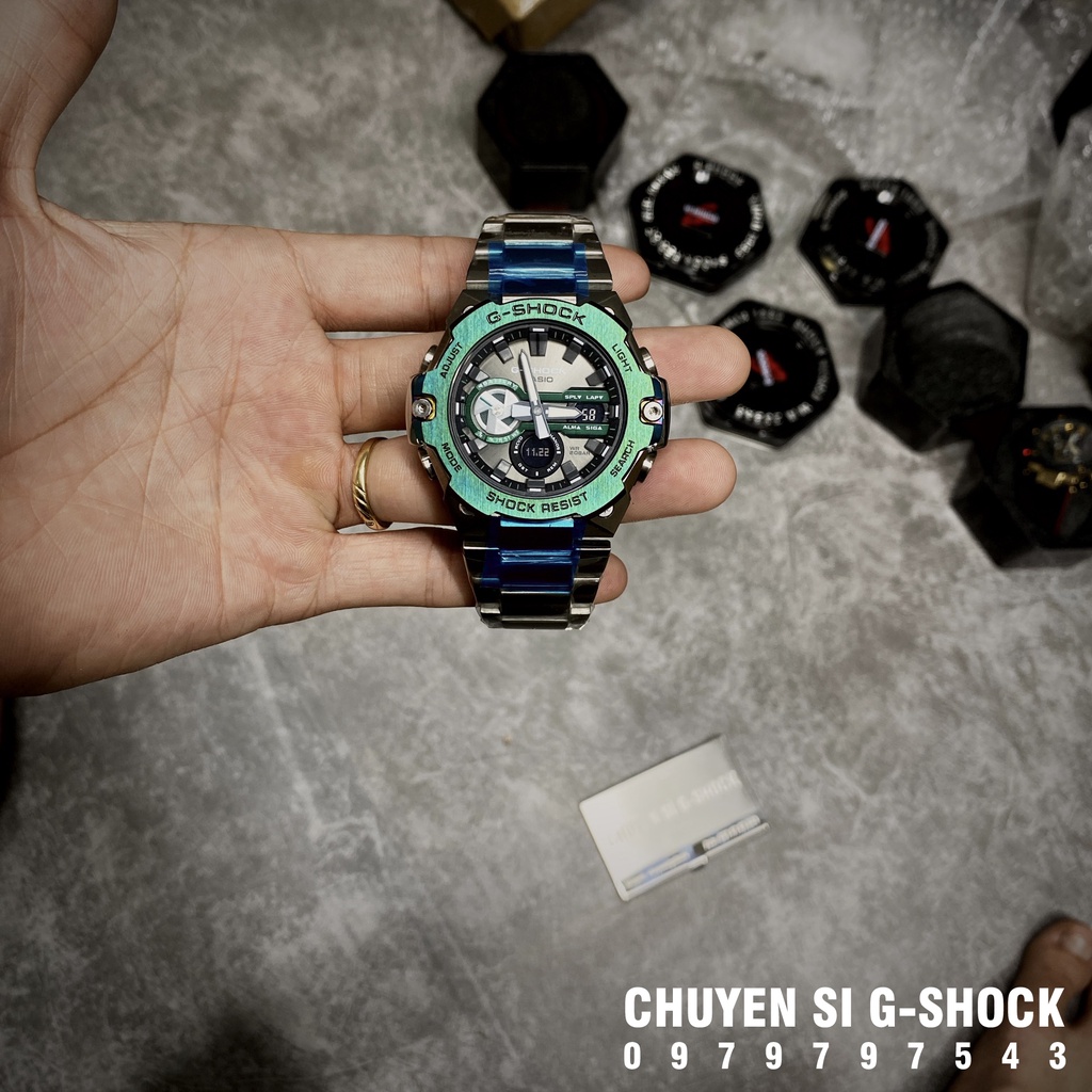 Đồng hồ nam G-SHOCK GST-B400CD-1A3 Camouflage | GST-B400 Camouflage | GSTB400 | Full phụ kiện.
