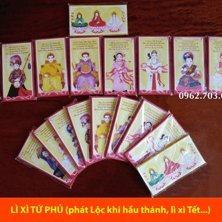 Set 10 bao Lì xì Tứ Phủ khổ lớn cao cấp cực kỳ dày dặn (1 túi) - HÀNG ĐỘC QUYỀN