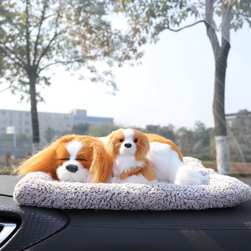 ĐÔI Thú bông Mẹ Con Nằm Ngủ Trèo GIỐNG THẬT 99% lõi than hoạt tính lọc không khí khử mùi trang trí xe hơi ô tô