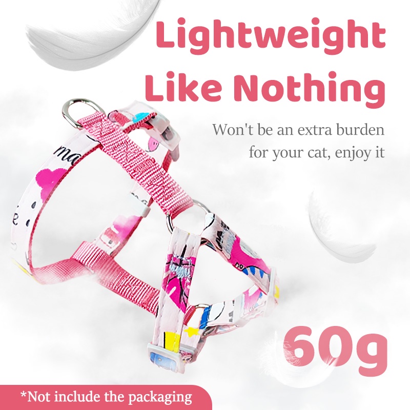 HamshMoc Dây Dắt Thú Cưng Đi Dạo Chất Liệu Nylon Mềm Mại Họa Tiết Hoa Hamsa Có Thể Điều Chỉnh