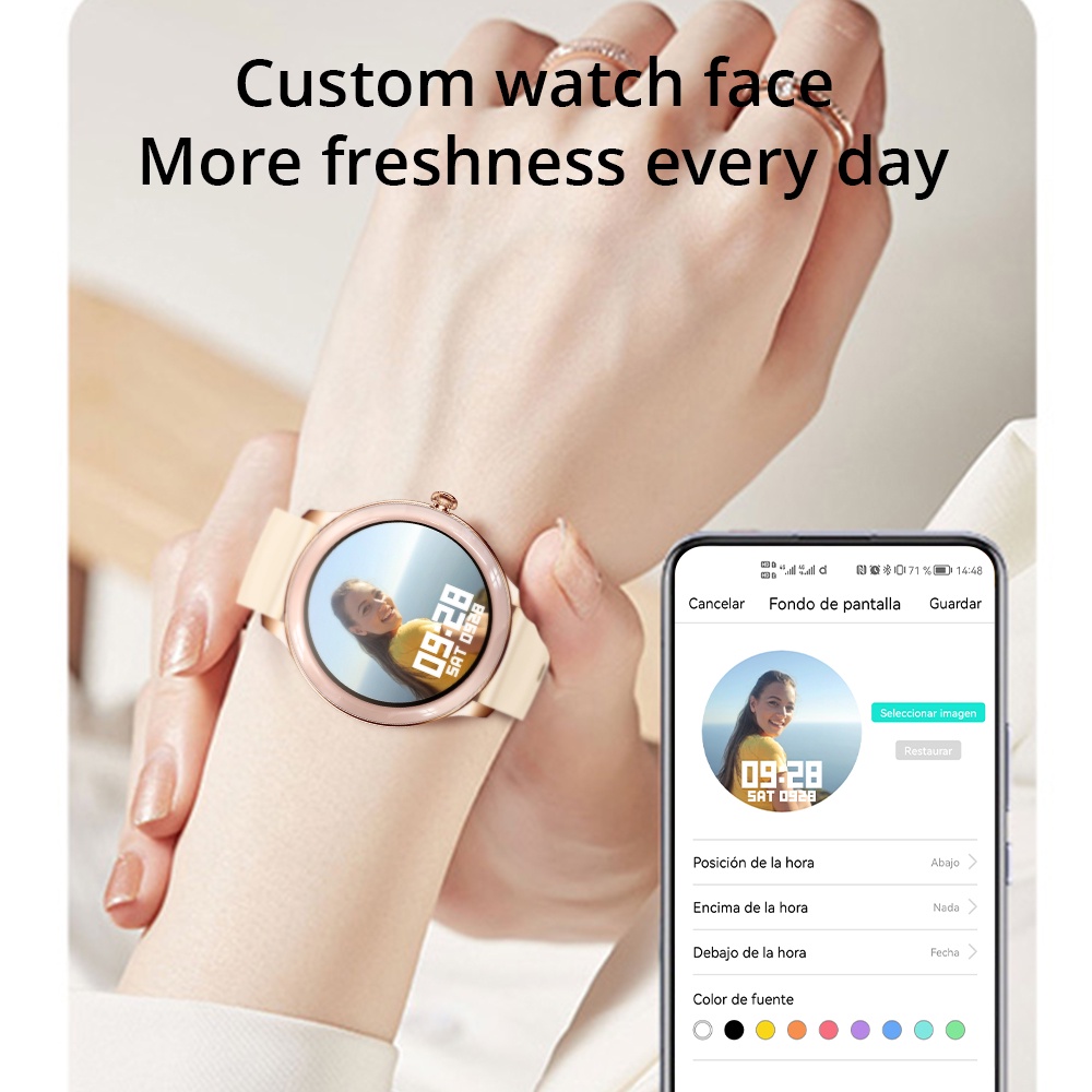 Đồng hồ thông minh COLMI V33 đo nhịp tim chống nước IP67 kết nối bluetooth thích hợp cho iOS Android Xiaomi