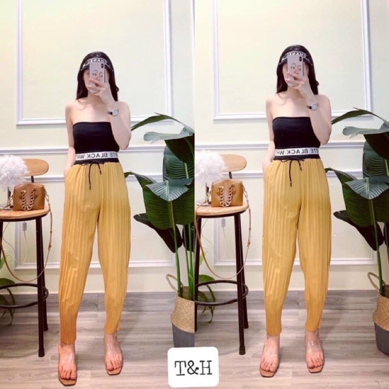 quần bom cạp chữ quảng châu dày dặn loại 1