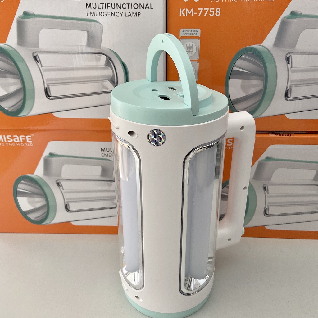 ĐÈN LED TÍCH ĐIỆN DỰ PHÒNG KHẨN CẤP 3 MẶT KAMISAFE KM-7758