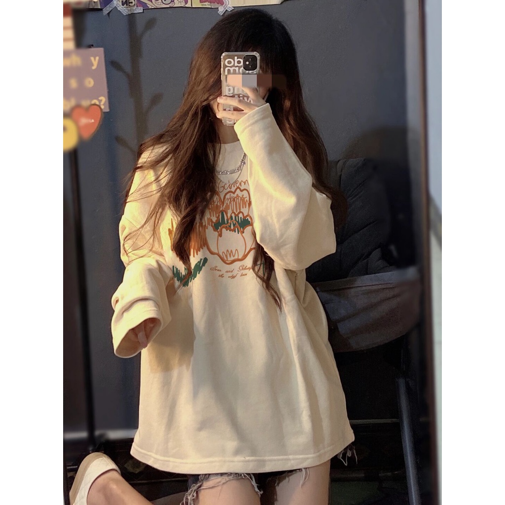 QADCOL Áo Thun Dài Tay Phong Cách Thu Đông Thời Trang Cho Nữ