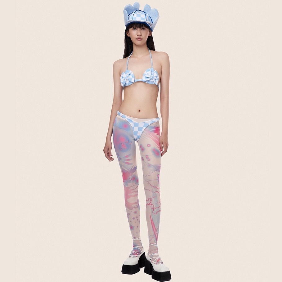 set aeie jr. POSIE PIXIE SET bikini đính nơ