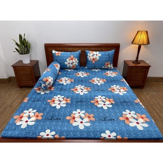 Ga/Drap lẻ thun lạnh in 3D HÀN QUỐC -CAO CẤP (size 1.4*2m nệm dưới 20cm)
