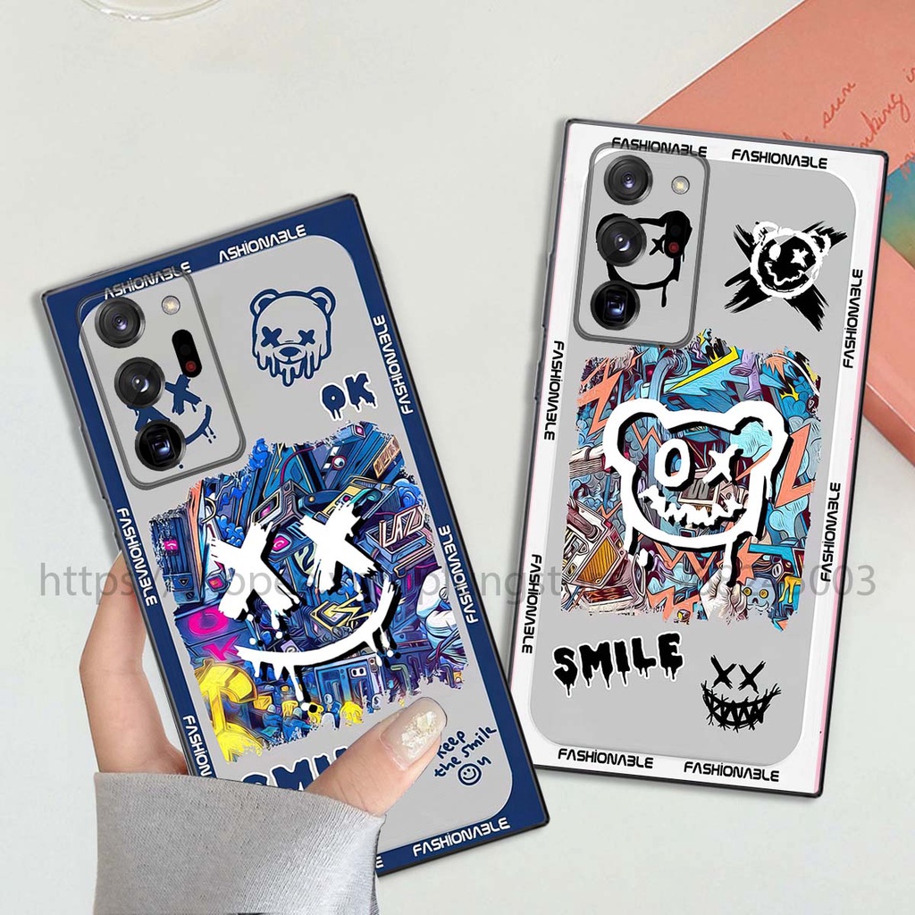 Ốp Samsung Note 20 / 20 Plus / Note 20 Ultra in hình Bear Brick,K@ws,smile,...hot trend