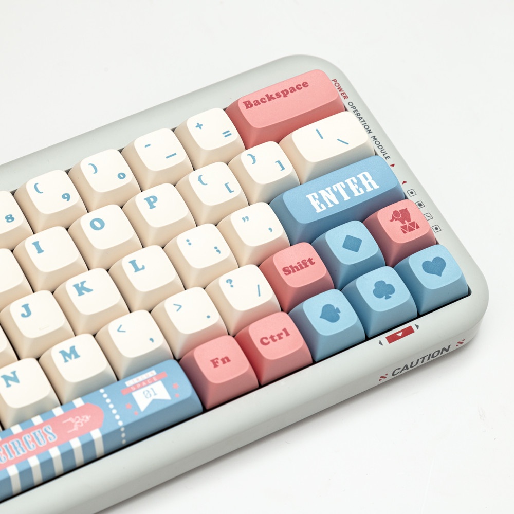 140 Phím Circus Keycaps XDA Profile Anime dễ thương PBT Dye Sub Bàn phím cơ MAC Keycap
