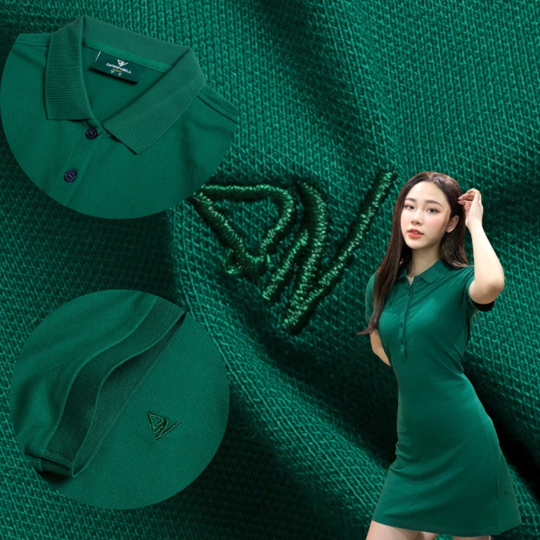 Đầm thun polo nữ chính hãng DARNELL dáng thể thao chất cotton cao cấp mềm mịn co giãn thông thoáng bền đẹp DN25