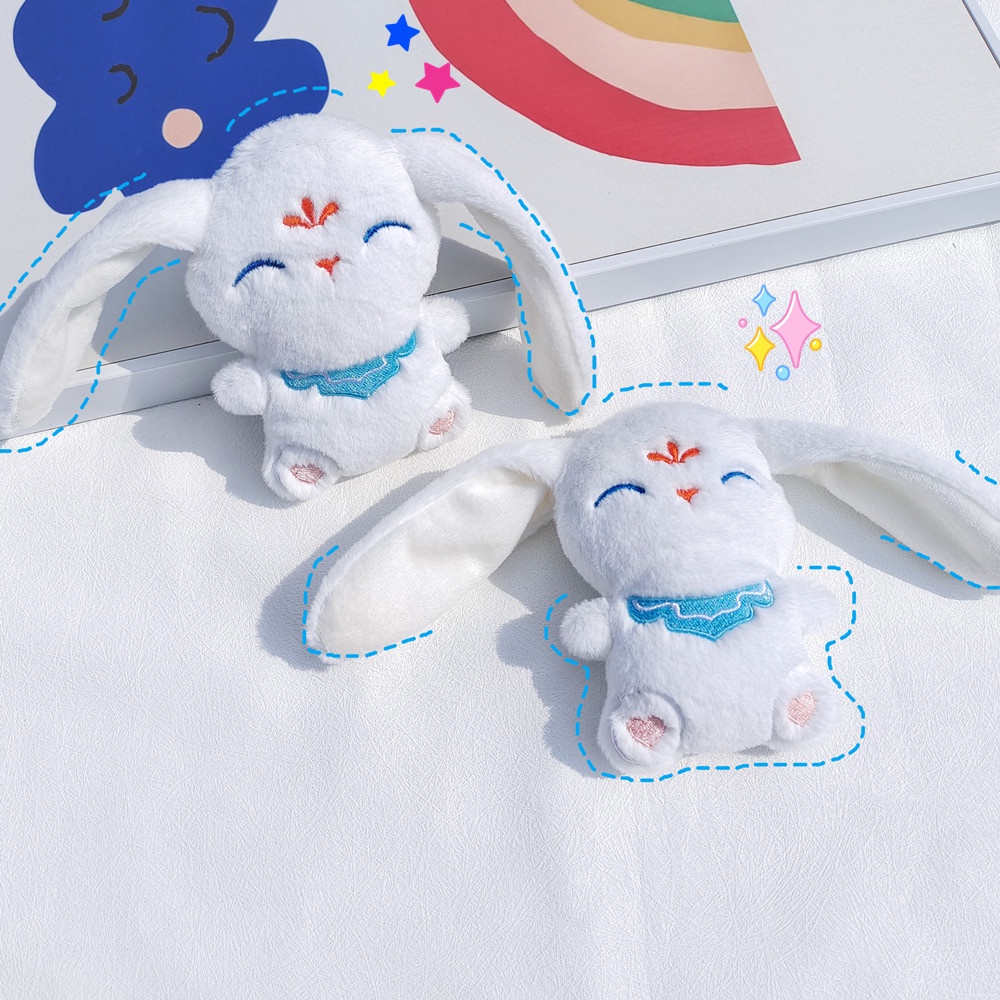 Trâm Cài Áo Hình Thỏ Hoạt Hình Nhồi Bông Đáng Yêu