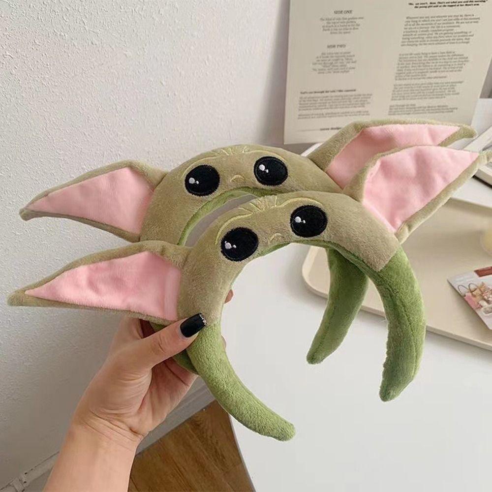 Băng Đô Cài Tóc Rửa Mặt Họa Tiết Hoạt Hình Yoda Vui Nhộn Đơn Giản Cho Nữ