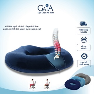 Gối lót ngồi chữ O công thái học bằng cao su non phòng bệnh trĩ, giảm đau xương cụt