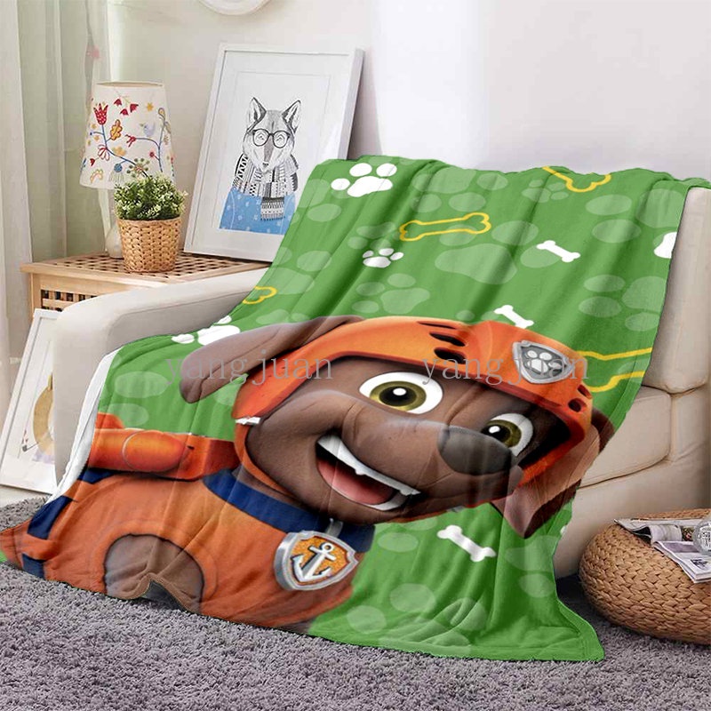 Chăn Điều Hòa Mềm Mại Ấm Áp In Hình Chú Chó Cứu Hộ / Chú Chó Cứu Hộ Dành Cho Ghế Sofa /