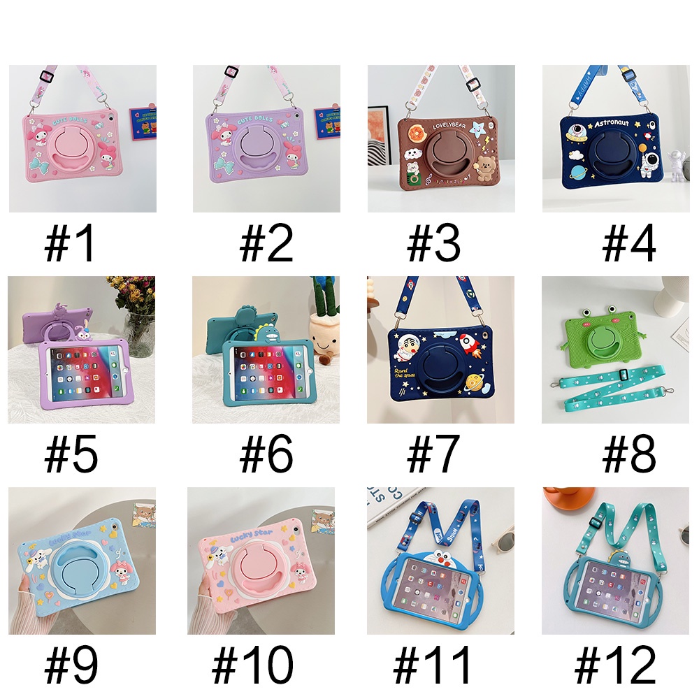 Ốp Máy Tính Bảng Silicon Thiết Kế Hoạt Hình Xoay 360 Độ Dành Cho Xiaomi Redmi Pad 10.61inch 2022 Vỏ Đứng Xoay Bao Da