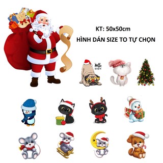 Decal trang trí noel 2022 - tổng hợp mẫu