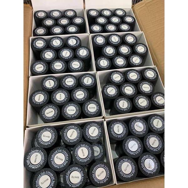 Gel Nhện Vinimay Đen ,Trắng Vẽ móng nail