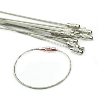 Set 10 dây móc chìa khóa bằng thép không gỉ tiện dụng
