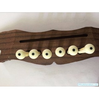 Chốt đàn guitar Aucostic màu đen trắng (6 cái)