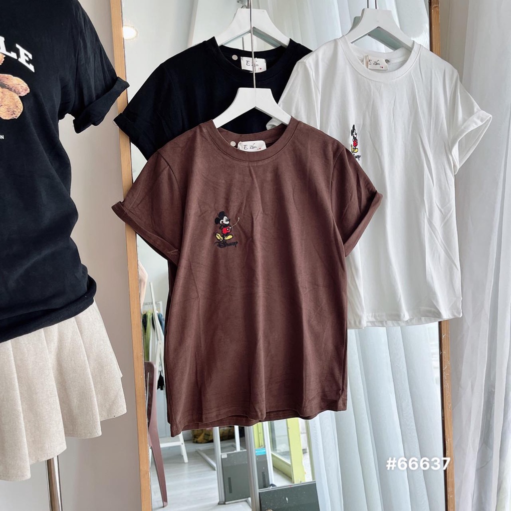 Áo thun form vừa sắn tay