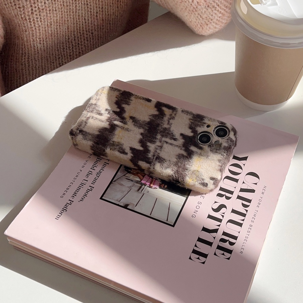 Ốp Điện Thoại Tpu Mềm Chống Rơi Họa Tiết Houndstooth Đơn Giản Cho iphone 14 13 12 11 Pro MAX Plus