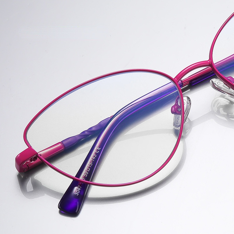 Kính Mát Mắt Mèo Gọng Kim Loại Nhỏ Chống Ánh Sáng Xanh Thời Trang Phương Tây Cho Nữ