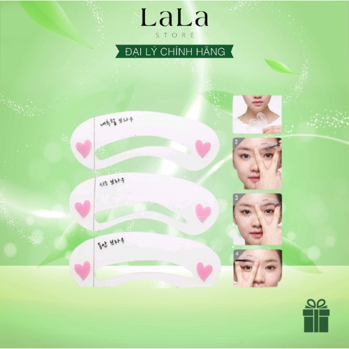 Combo 3 Cặp Khuôn Kẻ Lông Mày