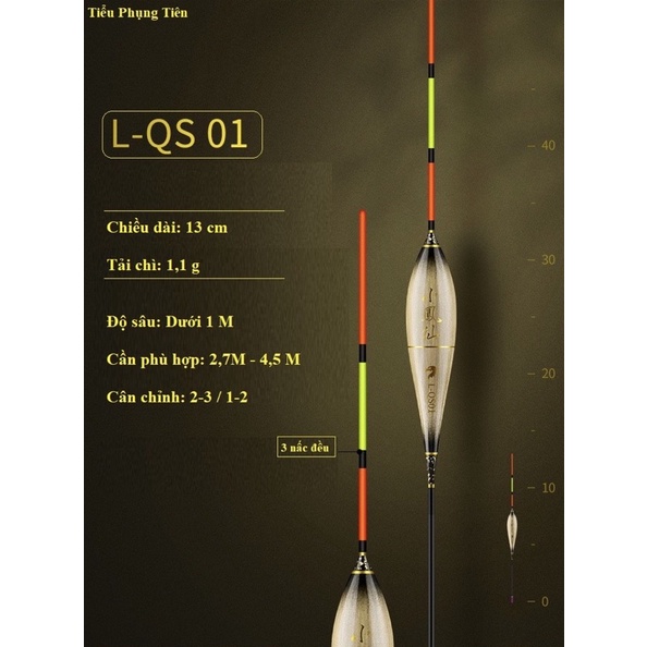 Phao câu cá nước cạn LQS