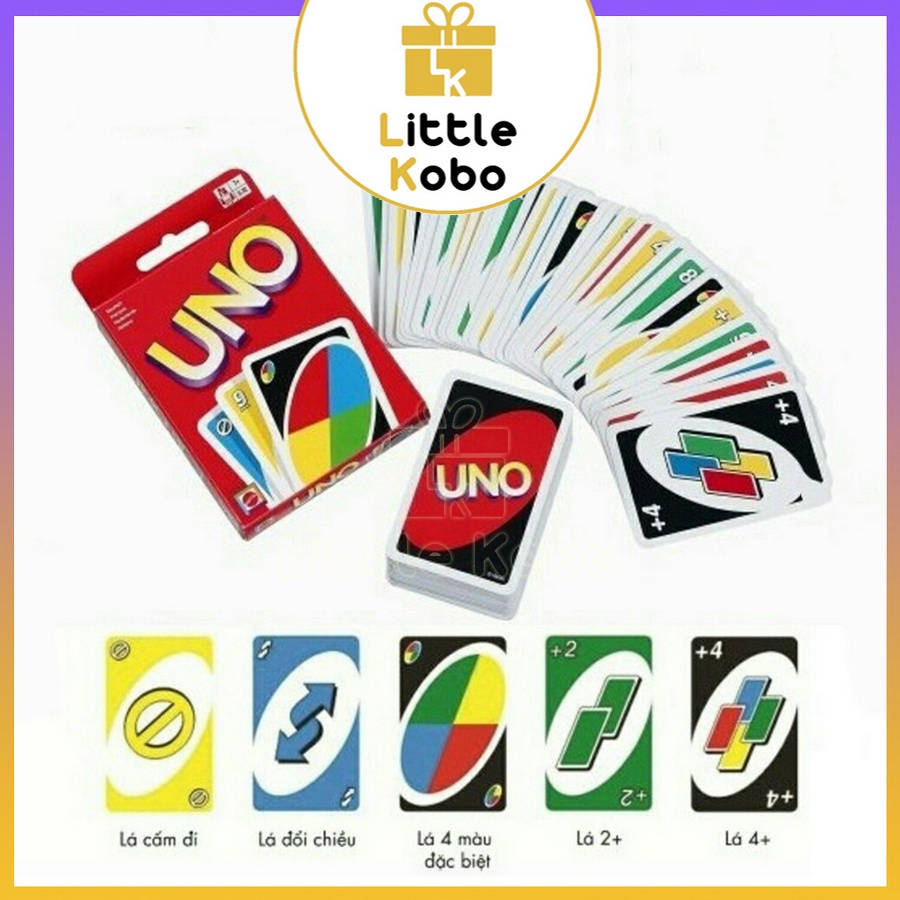 Bài Uno Boardgame 108 Lá Cơ Bản Chất Giấy Dày Đồ Chơi Trẻ Em Trò Chơi Nhóm Bạn Xả Stress Giải Trí Phát Triển Tư Duy