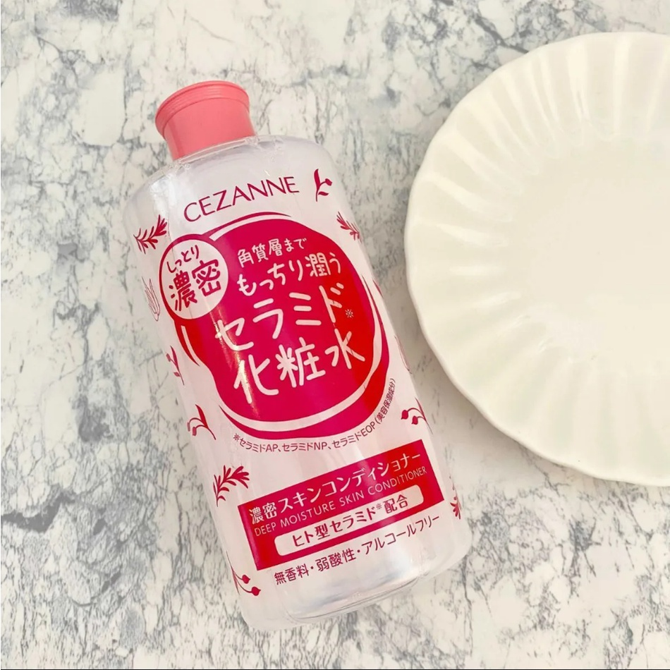 Nước hoa hồng cấp ẩm Cezanne Deep Moisture Skin Conditioner Nhật Bản dưỡng trắng, chống lão hóa 410ml