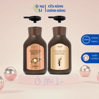 Combo gội xả Hanayuki, dầu gội dầu xả chính hãng, ngăn ngừa rụng tóc, dưỡng tóc, phục hồi tóc hư tổn - Ô Mê Li