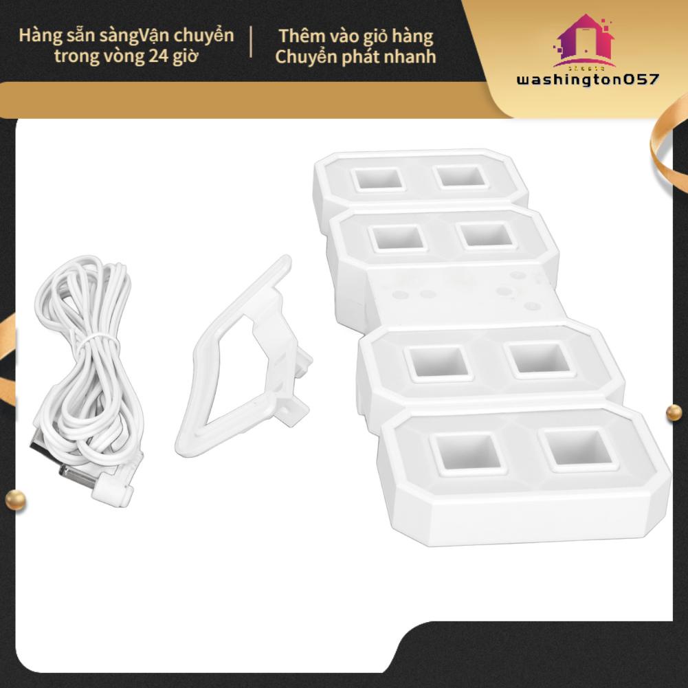 Washington057 Đồng hồ kỹ thuật số 3D LED có thể điều chỉnh độ sáng Bộ nhớ thời gian báo lại 12/24 Ngày nhiệt Ánh ban đêm treo tường cho Văn phòng gia đình