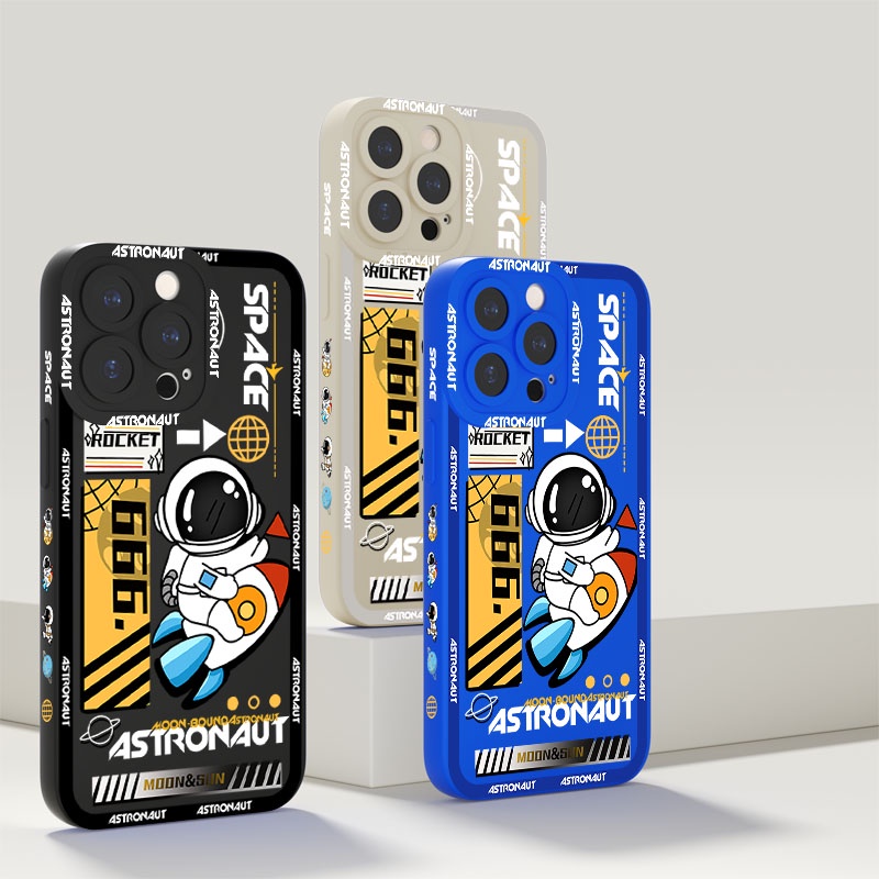 Ốp Điện Thoại Silicon Mềm Chống Sốc Họa Tiết Nasa Cho iPhone 13 12 11 Pro Xs Max X Xr 6 6s 7 8 Plus Se 2020