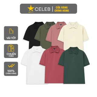 Áo polo nam trơn ngắn tay CELEB áo phông nam có cổ
