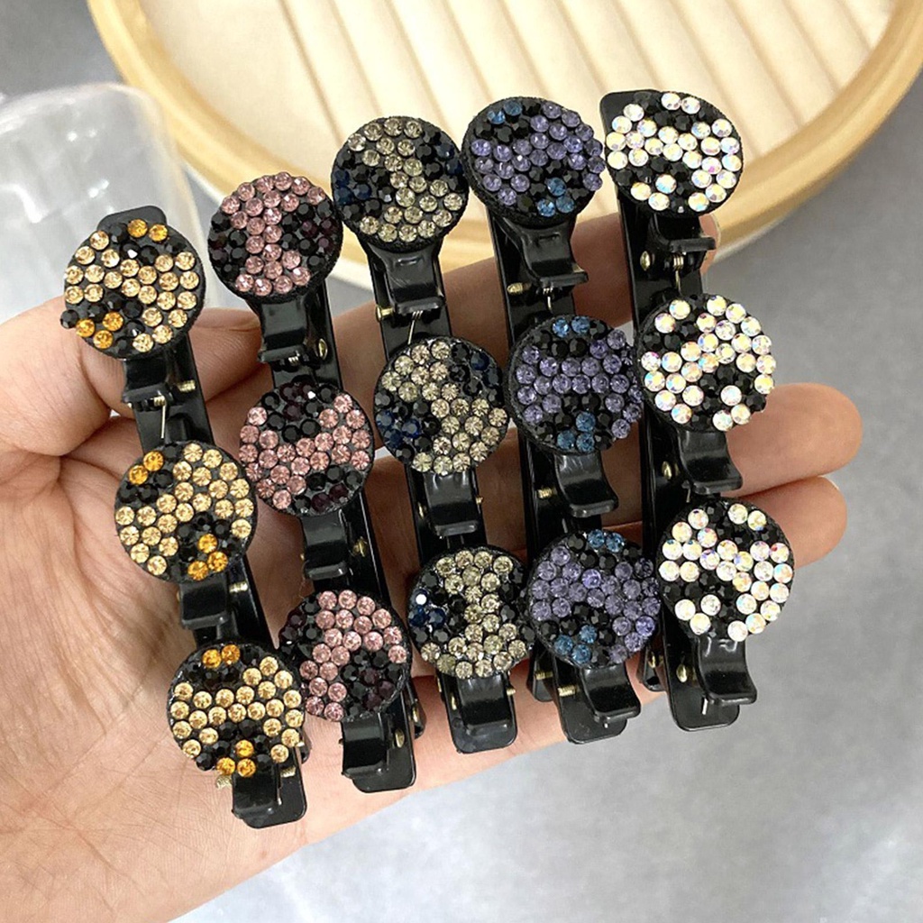 Kẹp Tóc Bện Đính Đá Lấp Lánh T9B1