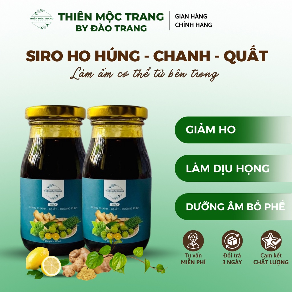 Siro ho - quất - húng - chanh handmade Thiên Mộc Trang
