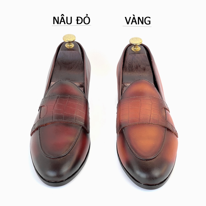 Giày lười nam cao cấp ERMAND chất liệu da bê bảo hành 1 năm - Mã T333