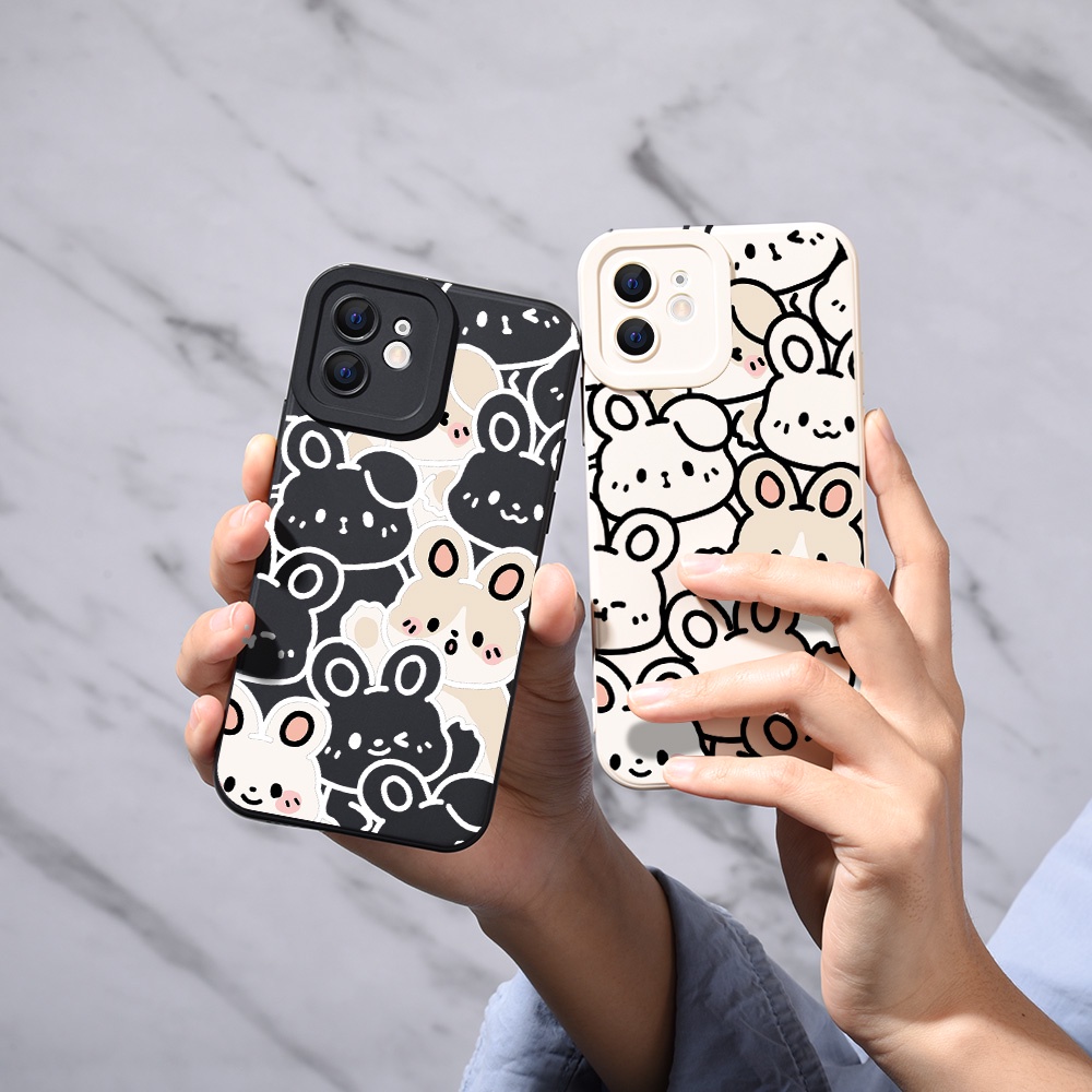 Ốp Điện Thoại TPU Hình Thỏ Cho VIVO Y12S Y12 Y20 Y91C Y21S Y21 Y15S V9 V20 Y15 Y17 Y30 Y50 Y15A Y12A Y20i Y20S #Ty023