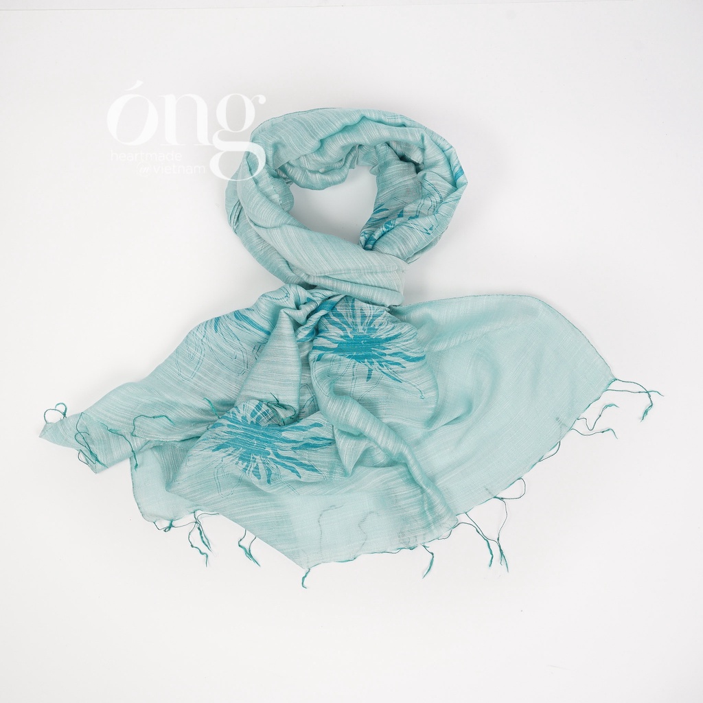 Khăn lụa, Khăn tơ tằm dệt tại Việt Nam, nhuộm màu An toàn, thương hiệu Óng silk