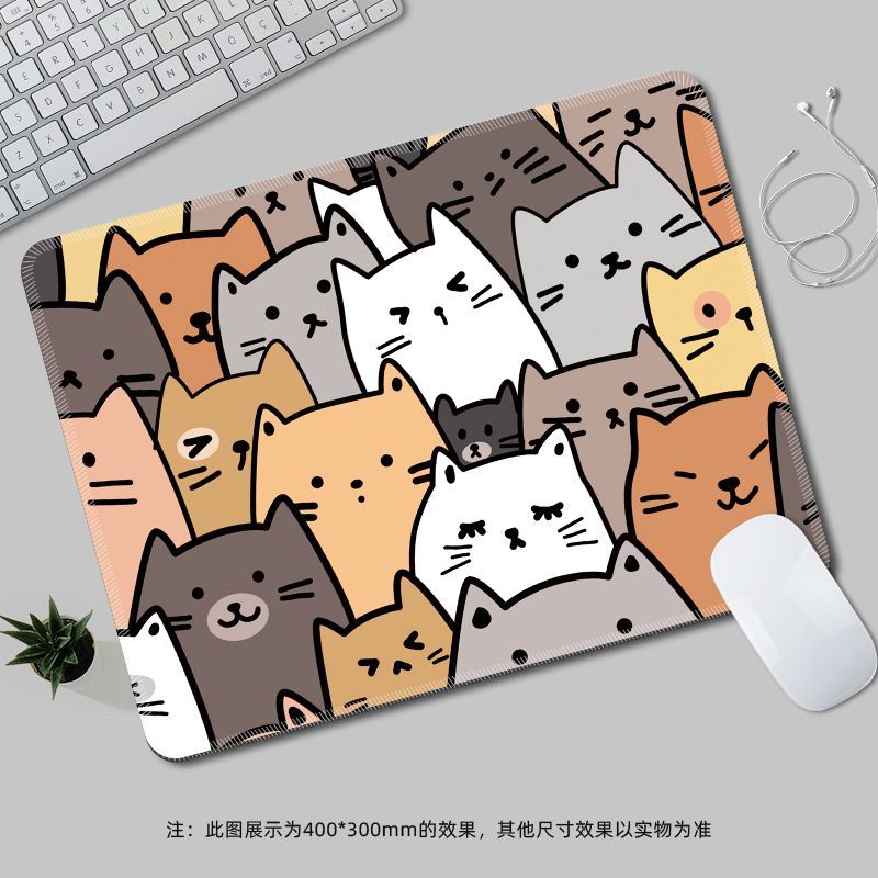 Tấm Lót Chuột Máy Tính Chống Trượt In Hình Hoạt Hình Dễ Thương Kích Thước 21X26Cm