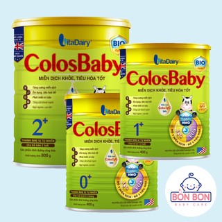 Sữa bột colosbaby bio gold 0+ 1+ 2+ - 400g, 800g - có qr tích điểm