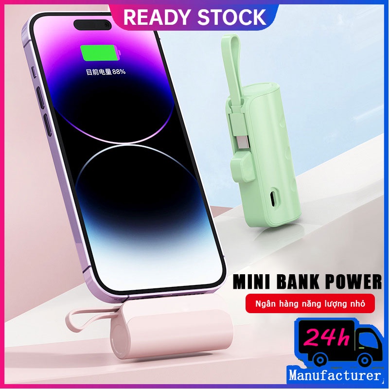 Sạc Dự Phòng 4800mAh Mini Cho Điện Thoại Di Động