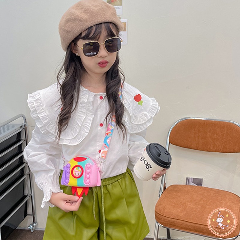 Túi Xách Đeo Vai Màu Sắc Xinh Xắn Cho Bé Gái