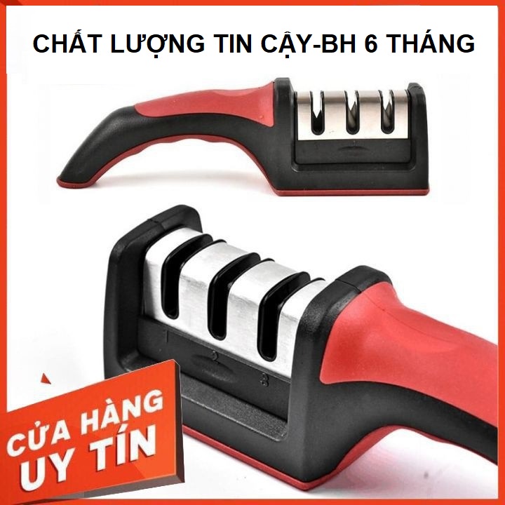 [Xả lỗ 3 Chiếc] Dụng Cụ Mài Dao Kéo 3 Cấp Độ, Chất Liệu Hợp Kim Bền Chắc - Bảo Hành 6 Tháng