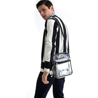 Túi đeo chéo trong suốt dành cho nam phong cách thời trang TA114