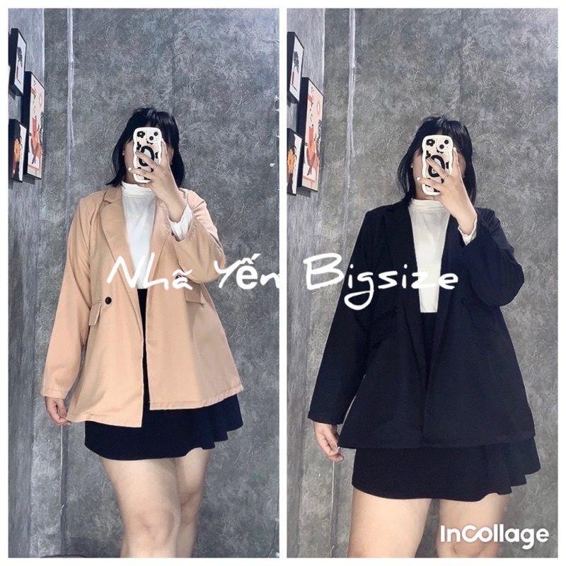 Áo Blazer Bigsize nữ 60kg đến 95kg(áo khoác Vest)