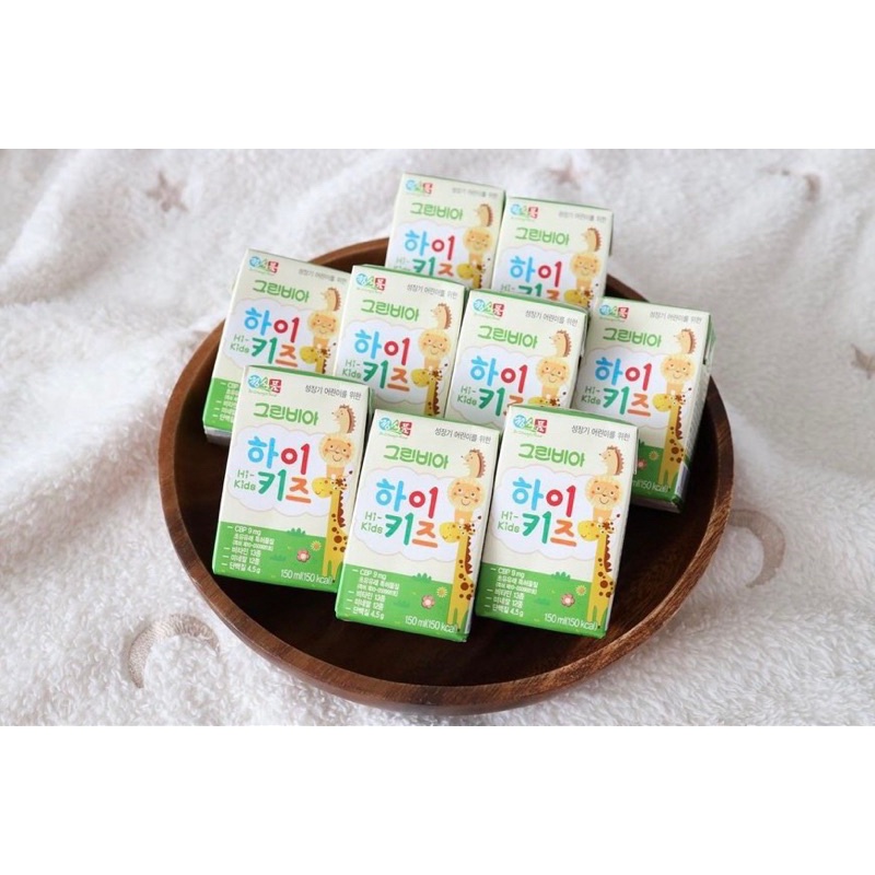 Sữa tươi Greenbia Hidkid 150ml dành cho bé từ 1 tuổi Hàn Quốc giúp bé tăng cân , phát triển toàn diện