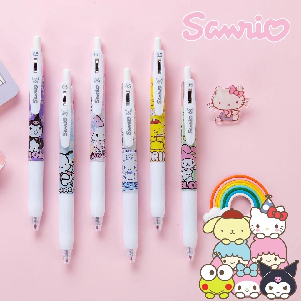 Bút Bi Viết Mực Gel Ngòi 0.5 mm Kulomi Kiểu Dáng Dễ Thương Cho Học Sinh