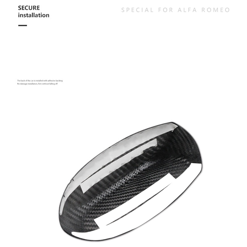Miếng dán che ăng ten vây cá mập bằng sợi Carbon thật cho phụ kiện Alfa Romeo Giulia Stelvio Trang trí ngoại thất