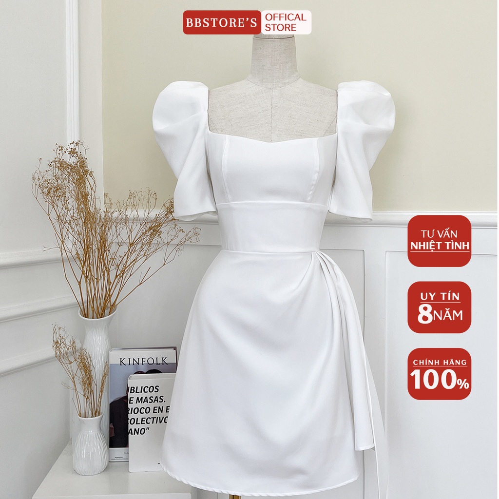 BBSTORE'S Đầm Xòe Tay Phồng Dự Tiệc Sang Trọng -D1406S