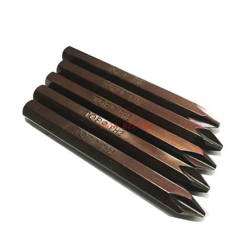 Bộ mũi vít đóng hãng KAPUSI Nhật Bản bake Ph2 đầu tù, dài 80mm, thép gió nâu, Bh 12 tháng Kouritsu Official Store